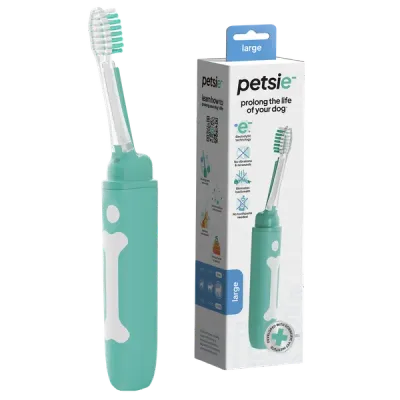 Thumbnail 400x400 for Cepillo dental para perros sin pasta ni vibración, tamaño grande, con tecnología electrolítica para eliminar placa y mejorar el aliento