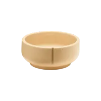 Thumbnail 200x200 for Bowl para perros pequeño de diseño clásico, color amarillo, fabricado en arena, con líneas de medición en el interior para controlar la cantidad de comida o agua. Material pesado y resistente, con acabado antideslizante para mayor estabilidad.
